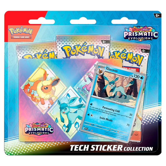 Pokemon Prismatic Evolutions Tech Sticker Collection – Glaceon