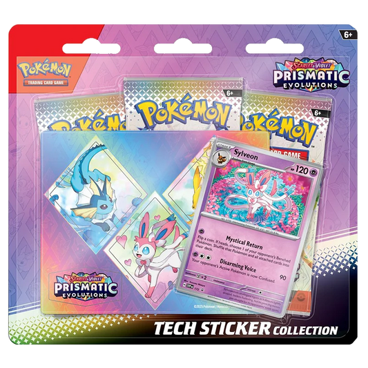 Pokemon Prismatic Evolutions Tech Sticker Collection – Sylveon
